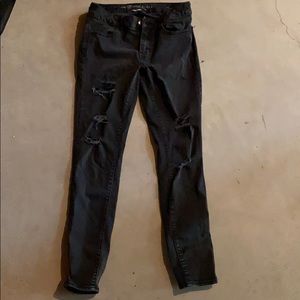 American Eagle Black Super stretch Jeans